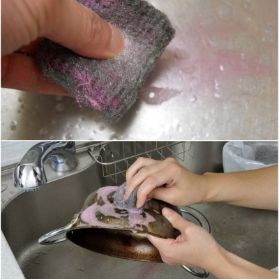 Set 06 miếng cọ xoong nồi bằng thép Echo Metal nội địa Nhật Bản