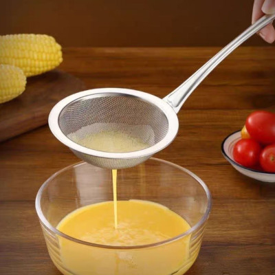 Dụng cụ Vợt dây lưới lọc bột lọc cặn cho dầu ăn và vớt hớt bọt loại lớn đáy sâu inox 304 cao cấp ( có nhiều size )