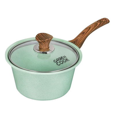 Nồi (quánh) đúc đáy từ Green Cook, nồi chống dính bếp từ men đá xanh ngọc Green Cook GCS05-IH công nghệ Hàn Quốc