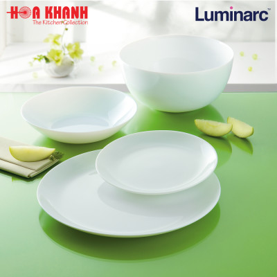 Tô Thủy Tinh Luminarc Diwali Trắng 18cm cường lực, kháng vỡ - 1 cái - N3975