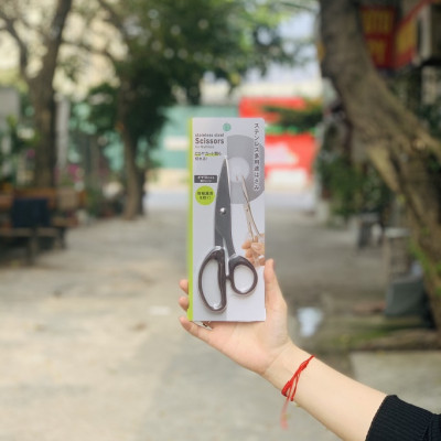 Kéo văn phòng không gỉ  Echo Metal - Made in Japan (Giao màu ngẫu nhiên)