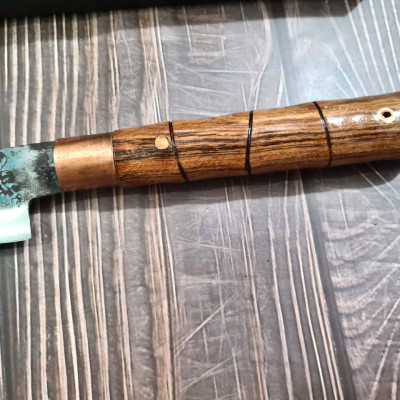 DAO BẾP PHÚC SEN -  DAO BẾP SASHIMI MẶT HOA VĂN MÃ Sk1 N4