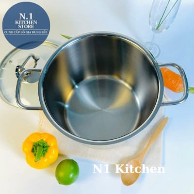 Nồi inox cao cấp Korkmaz Perla thân cao Thổ Nhĩ Kỳ - Bảo hành 4 năm - Hàng Chính Hãng