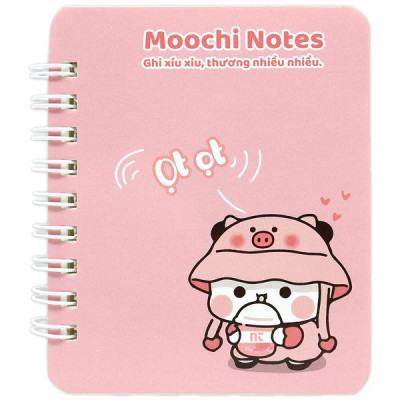 Sổ Lò Xo Moochi Notes A7 - Kẻ Ngang - 160 Trang 300gsm - The Sun 03
