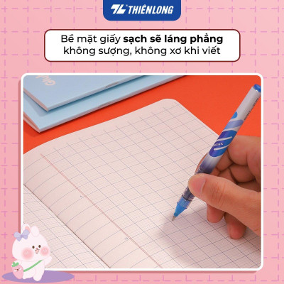 Combo 10 Tập học sinh 48 trang 5 ô ly vuông 2.5mm chấm kẻ 2/3 100gsm NB-116 Thiên Long - Mẫu ngẫu nhiên