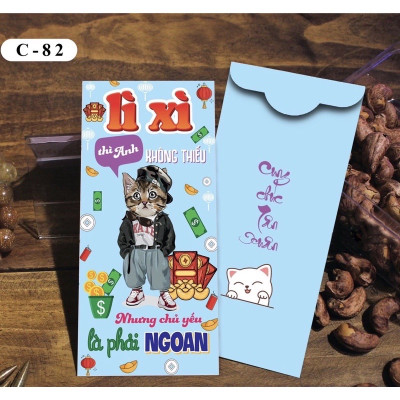 Set 100 bao lì xì Tết  , phát tài cả năm hàng đẹp nhiều mẫu mới , vô cùng xinh xắn và cute 