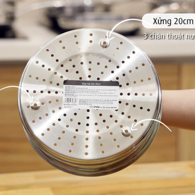 [Chính hãng iMat] Xửng hấp iMat inox 304 kích cỡ 18(cm). Dùng cho nồi, chảo cùng size
