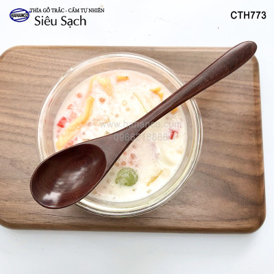 Thìa/Muỗng gỗ Trắc/Cẩm cỡ lớn (20cm) CTH773 - Decor, xúc gia vị, ăn uống siêu sạch