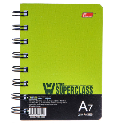 Sổ Lò Xo Grand A7 240 Trang Bìa Giấy