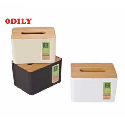 HỘP ĐỰNG GIẤY ĂN ĐỂ BÀN LUXURY - HỘP ĐỰNG GIẤY ĂN NẮP ĐẬY GỖ TRE CAO CẤP - MANY SIZES & CLOR