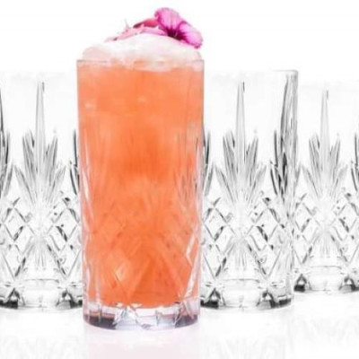 Bộ cốc thủy tinh pha lê 6 chiếc Bohemia Longdrink Becher Hàng chính hãng