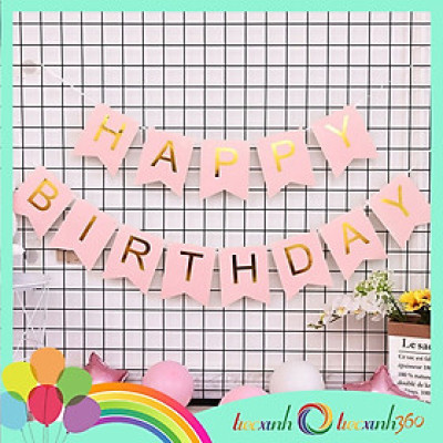 Dây treo trang trí sinh nhật Happy Birthday Banner (tuỳ chọn)