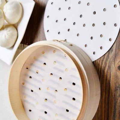 50 Tờ Giấy Nến Cao Cấp 20cm Đục Lỗ hoặc Không Đục Lỗ Dùng Hấp Nướng - Goodbake Tuyền Hưng Phú