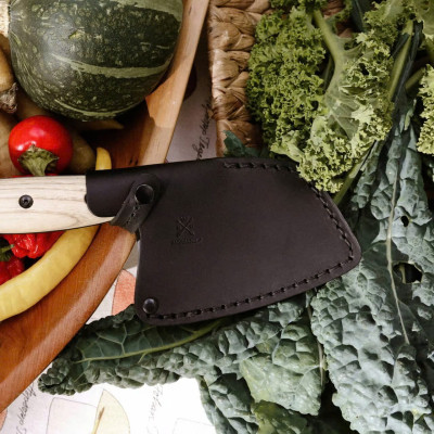 Dao bếp Morakniv Rombo BlackBlade thép Thuỵ Điển cán gỗ Tần Bì