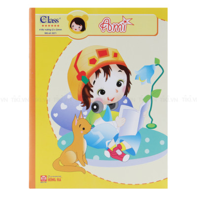 Lốc 5 Quyển Tập 96 Trang 4 Oly Vuông Đl Uyên Loan 100gr Hồng Hà