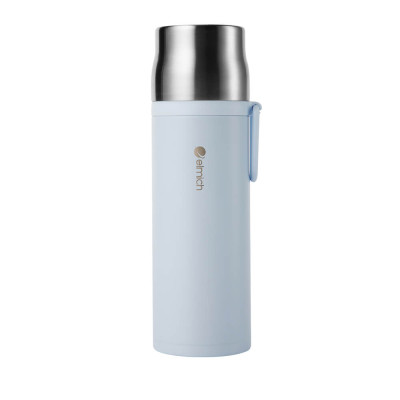Bình giữ nhiệt inox 304 Elmich EL8328 480ml, Hàng chính hãng, nắp tích hợp làm cốc uống, đế silicone chống trượt - JoyMall