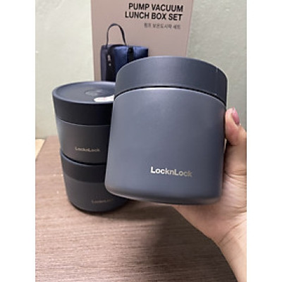 Hộp Cơm Giữ Nhiệt, Ủ Cháo Lock&Lock LHC8053NVY (500ml ) LHC8052NVY (300ml) - Hàng Chính Hãng