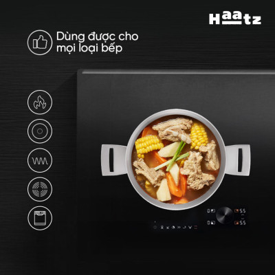 Nồi inox 316 đúc nguyên khối Hàn Quốc size 22cm dung tích 4.5L, bảo hành 5 năm