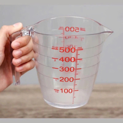 Cốc Đong YOKO INOCHI 200ml / 500ml – Ly Định Lượng Có Vạch Chia Rõ, Nhựa Nguyên Sinh An Toàn – Dùng Trong Nấu Ăn, Pha Chế