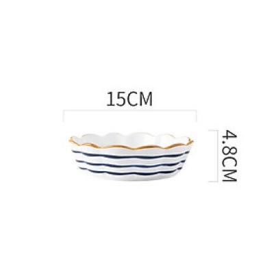 Tô viền hoa phong cách Nhật Bản, Viền vàng, xinh xắn, bắt mắt, men sáng bóng