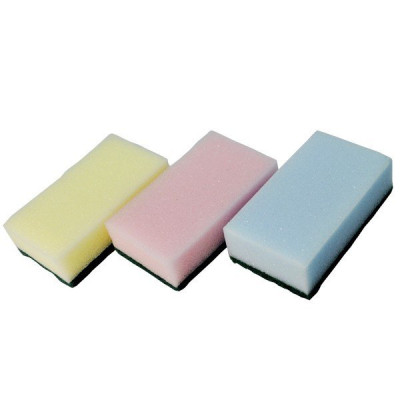 Set 03 miếng mút rửa chén bát kiêm cọ xoong nồi ấm chảo có độ thấm hút cao ( Giao màu ngẫu nhiên ) - Hàng nội địa Nhật Bản.