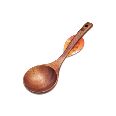 Muỗng Múc Canh Cỡ Nhỏ Mui Tròn Sâu - Vá Gỗ S3 Xà Cừ  ( 24 x 7 x 1 cm ) - Đồ Gỗ Nhà Bếp Thương Hiệu Trường Sơn