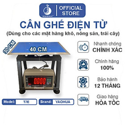 Cân Ghế Điện Tử T7E - Mặt Bàn Cân 300X400MM