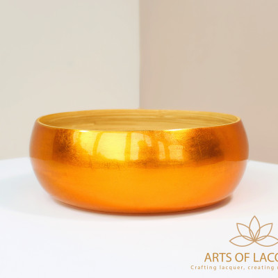 Bát Sơn Mài Mạ Vàng