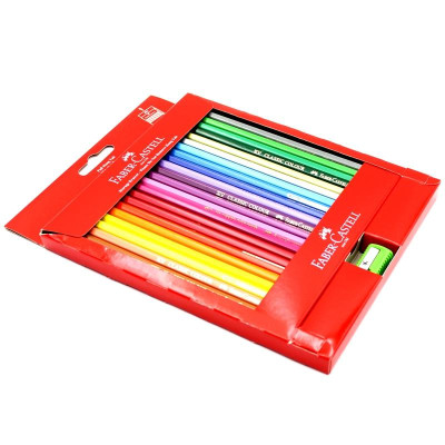 Faber-Castell-115858-Chì Màu Classic Knight - 48 Màu Dài + Chuốt