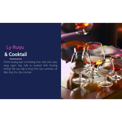 Ly Rượu Thủy Tinh Luminarc Gin Shot 50ML - Hộp 12 cái - I16166