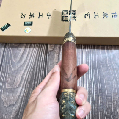 DAO BẾP - DAO THÁI CẮT HOA VĂN KHÂU ĐỒNG MÃ  A4 DT159 NT topcomshop vn