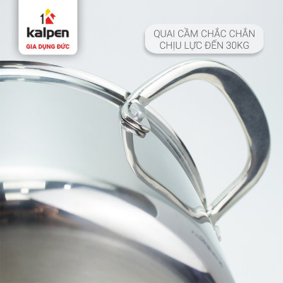 Nồi Inox 3 lớp đúc liền khối Kalpen Kazler 20cm dung tích 3.7L hàng Đức - Hàng chính hãng