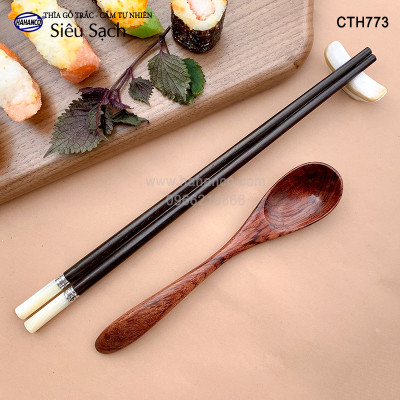 Thìa/Muỗng gỗ Trắc/Cẩm cỡ lớn (20cm) CTH773 - Decor, xúc gia vị, ăn uống siêu sạch