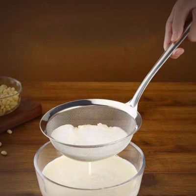 Dụng cụ Vợt dây lưới lọc bột lọc cặn cho dầu ăn và vớt hớt bọt loại lớn đáy sâu inox 304 cao cấp ( có nhiều size )