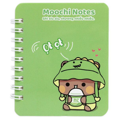 Sổ Lò Xo Moochi Notes A7 - Kẻ Ngang - 160 Trang 300gsm - The Sun 04