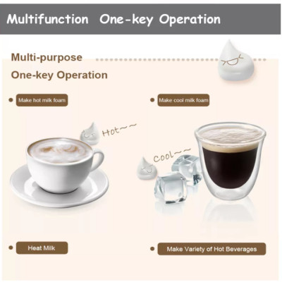 Máy tạo bọt sữa cà phê cao cấp Delonghi Alicia -Tự động ngắt điện an toàn và tiết kiệm điện năng - HÀNG NHẬP KHẨU