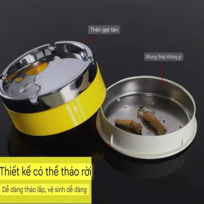 Gạt tàn nắp xoay - gạt tàn xoay chắn bụi dễ sử dụng