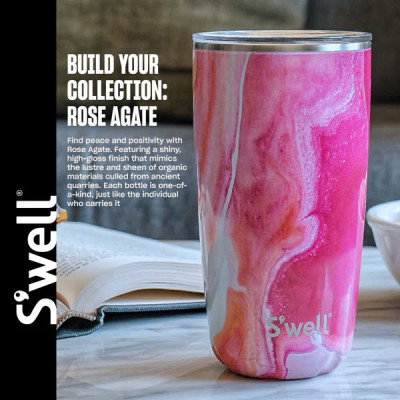 Cốc Giữ Nhiệt S’well Rose Agate Kèm Nắp, 530ml hàng chính hãng