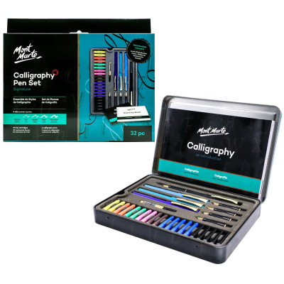 Bộ 32 Bút Viết Thư Pháp Mont Marte - Calligraphy Pen Set Signature 32pc - MMCA0003