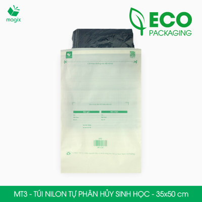 MT3 - 50x35 cm - 500 Túi nilon (tự phân hủy sinh học) đóng hàng