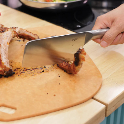 [HÀNG CHÍNH HÃNG] Bộ dao 3 đa dụng iMat Lưỡi thép cacbon  5Cr15 5Cr15 sắc, bền bỉ, cán dao làm bằng inox 430 không gỉ.