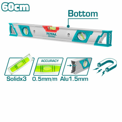 THƯỚC THỦY KÈM THEO NAM CHÂM HÚT 40CM-150CM TOTAL - HÀNG CHÍNH HÃNG