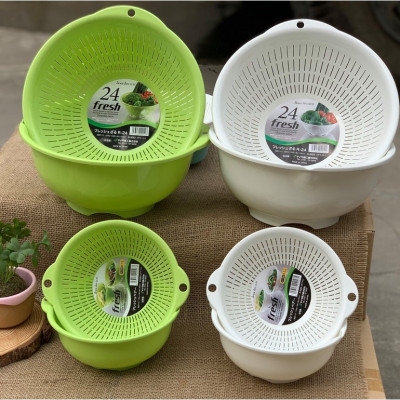 Chậu lót tròn Sanada Seiko 3.6L, kiểu dáng đơn giản, màu sắc tươi sáng, đẹp mắt -nội địa Nhật Bản 