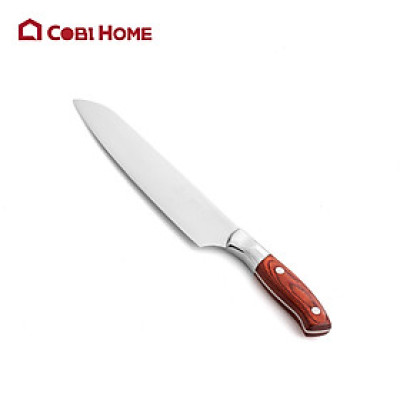 Dao đầu bếp tay cầm gỗ - Thép không gỉ, cứng cáp, sắc bén, dễ vệ sinh - Cobihome