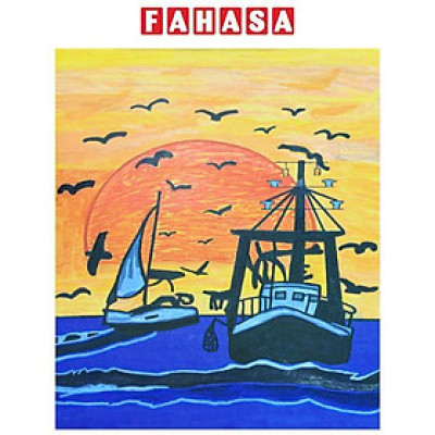 Tập Học Sinh Thuyền Và Biển - 4 Ô Ly - 96 Trang 100gsm - The Sun