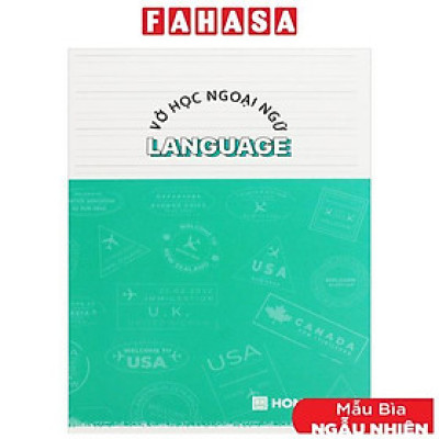 Tập Gáy Ghim Study Language - Tiếng Anh, Đức, Nga, Pháp - 120 Trang 70gsm - Hồng Hà 1465 (Mẫu Bìa Giao Ngẫu Nhiên)