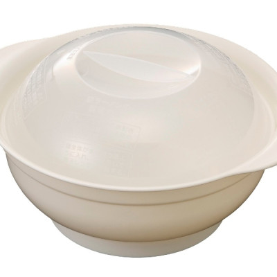 Combo bát tô dùng trong lò vi sóng 1.2L + hộp thực phẩm nắp mềm có quai 800ml - made in Japan