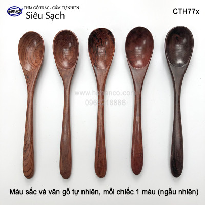 Thìa/Muỗng gỗ Trắc/Cẩm cỡ lớn (20cm) CTH773 - Decor, xúc gia vị, ăn uống siêu sạch