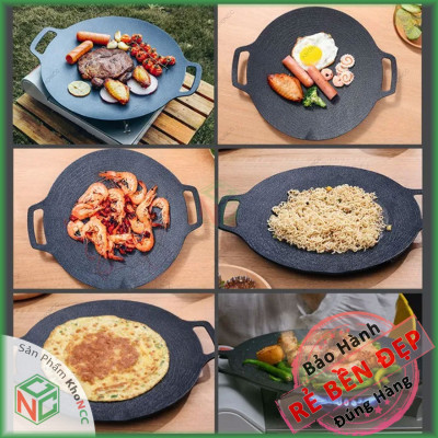 (Quá Đã) Chảo Nướng Cạn Đáy Cỡ Lớn KhoNCC Hàng Chính Hãng - Chiên Xào Nướng BBQ Làm Nóng Bữa Tiệc Của Bạn - NLM-CND34