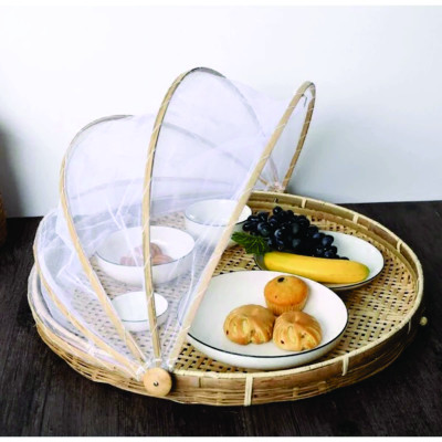 Lồng bàn, Mẹt tre căng màn size lớn  dùng để đậy thức ăn, hoặc phơi các nông sản tránh bụi chất liệu sang trọng, cao cấp thân thiện với môi trường
